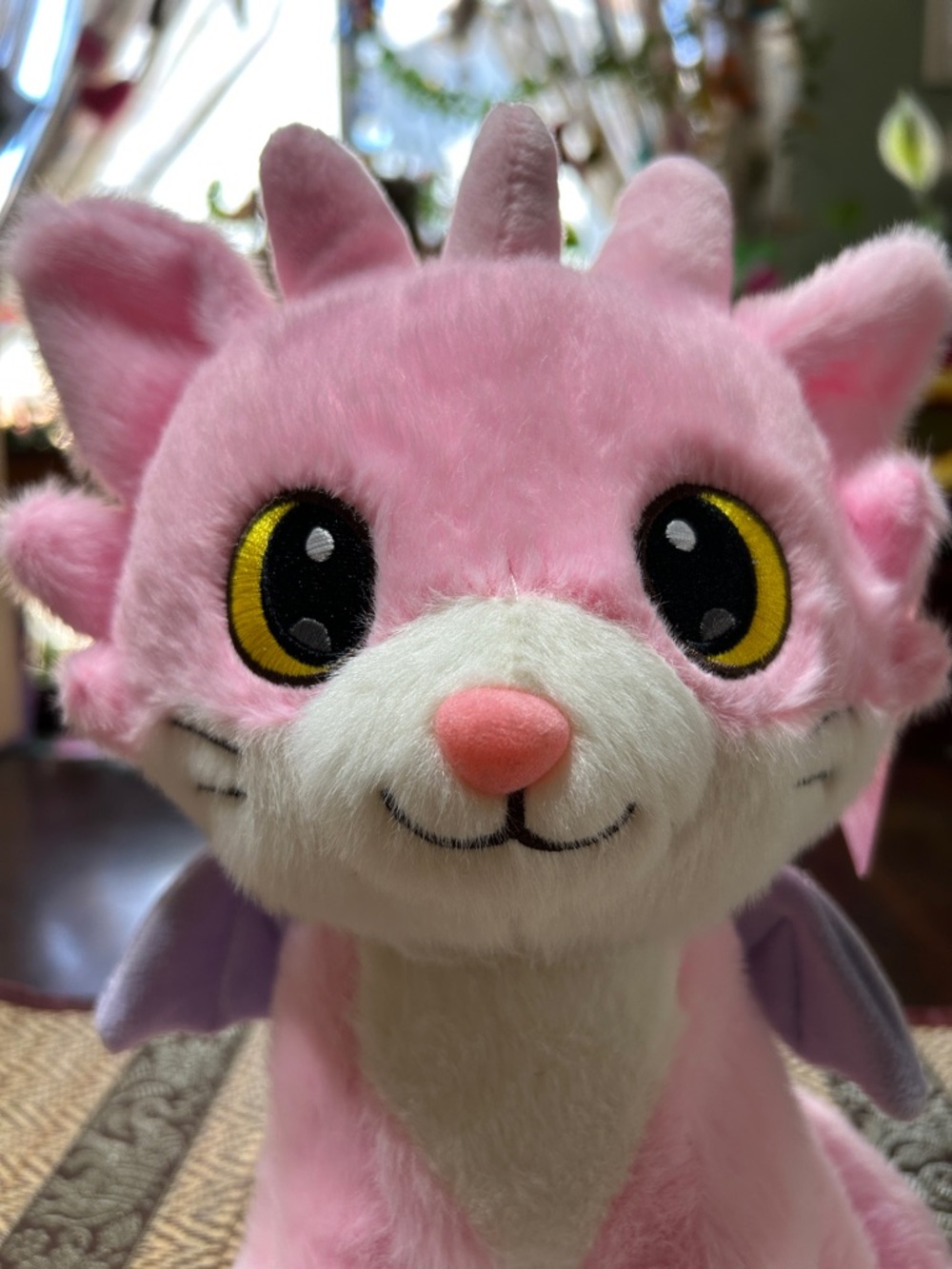 Lily The Adorable Kitty-Dragon Dragimals NWT Kitty with Purple Wings and Horns